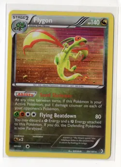 Flygon 99/149 Holo Rare Boundaries Crossed Pokemon NM - Image 1