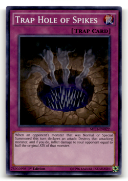 Trap Hole of Spikes MIL1-EN022 Super Rare Millennium Pack LP - Image 1