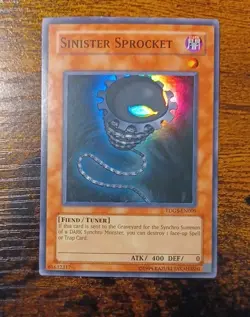 Yu-Gi-Oh Sinister Sprocket TDGS-EN009 Super Rare Unlimited Edition FREE SHIPPING - Image 1