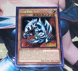 Yu-Gi-Oh! Blue-Eyes Toon Dragon SRL-EN000 Secret Rare 25th Anniversary N mint - Image 1