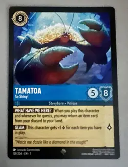 Tamatoa So Shiny! First Chapter Regular Card Disney Lorcana - Image 1