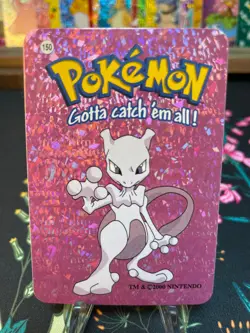Mewtwo #150 - Vintage Vending Machine Prism Sticker 2000 - Pokemon Card - Image 1