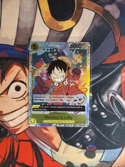 Monkey.D.Luffy OP07-109 Super Rare English One Piece TCG Card Game - Image 1