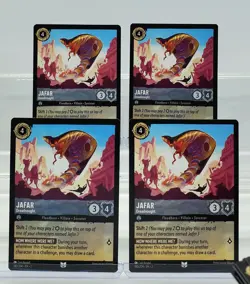 Disney Lorcana Jafar - Dreadnought 183/204 Rise of the Floodborn 4 Cards Set - Image 1