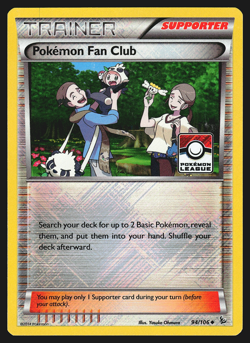 Pokemon Fan Club 94/106 XY Flashfire Stamped Holo Pokemon Card MP - Image 1