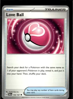 Pokemon Love Ball 156/167 Twilight Masquerade Non Holo Uncommon 5 Card Lot - Image 1