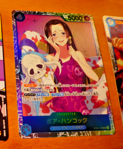 ONE PIECE JAPANESE CARD SUPER RARE HOLO GAME CARTE Hancock SR OP01-078 MINT - Image 1