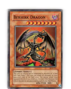 Yu-Gi-Oh TCG Berserk Dragon DR1-EN181 Unlimited Super Rare Card Played MP-LP - Image 1