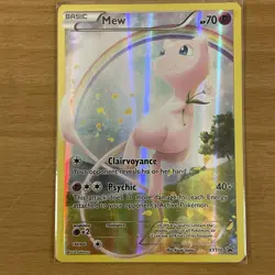 Mew XY110 - XY Black Star Promo Holo Foil Full Art Pokemon Card - Near Mint ! - Image 1