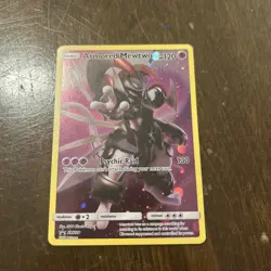 Pokemon 2019 TCG Black Star Promo Armored Mewtwo Holo Card SM228 NM- - Image 1