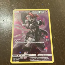 Pokemon 2019 TCG Black Star Promo Armored Mewtwo Holo Card SM228 NM- - Image 3