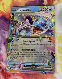 Lapras ex 032/142 - Ultra Rare Holo - Stellar Crown Pokemon Card MINT - Image 1