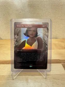 MTG Dwight’s Destiny Seize The Spotlight Bonus Card 7044 Foil - Image 1