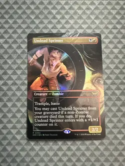 MTG Undead Sprinter #0350 Foil Borderless Rare Duskmourn: House of Horror (DSK) - Image 1