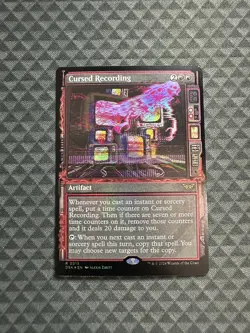 MTG Cursed Recording #0315 Foil Showcase Rare Duskmourn: House of Horror (DSK) - Image 1