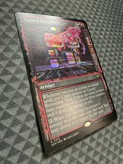 MTG Cursed Recording #0315 Foil Showcase Rare Duskmourn: House of Horror (DSK) - Image 3