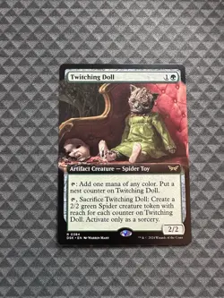 MTG Twitching Doll #0384 Extended Art Rare Duskmourn: House of Horror (DSK) - Image 1