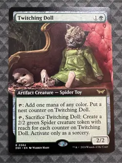 MTG Twitching Doll #0384 Extended Art Rare Duskmourn: House of Horror (DSK) - Image 2
