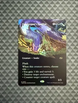 MTG Fangkeeper’s Familiar #0357 Foil Borderless Rare Tarkir: Dragonstorm (TDM) - Image 1