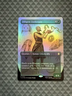 MTG Diligent Zookeeper #0327 Foil Borderless R Avatar: The Last Airbender (TLA) - Image 1
