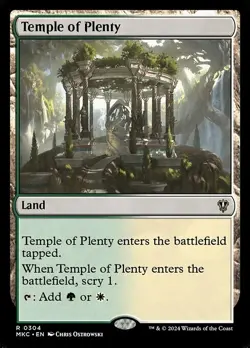 MTG - 4 x Temple of Plenty - Playset of 4 - Karlov Manor Commander - Image 2