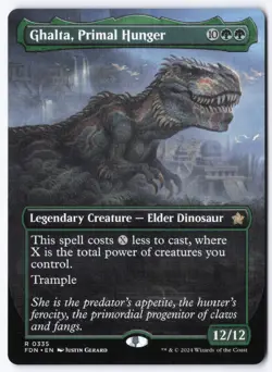 Ghalta, Primal Hunger (Borderless) R Foundations 335 NM - Image 1