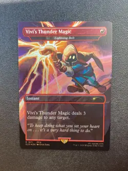 Vivi's Thunder Magic - Lightning Bolt (Rainbow Foil) Secret Lair Drop Foil - Image 1