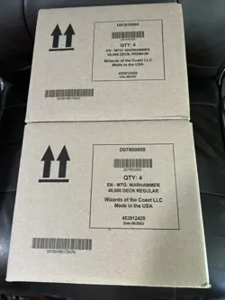 Warhammer 40k COLLECTORS Edition & REGULAR Commander Decks MTG 2 Set of 4 SEALED - Image 1