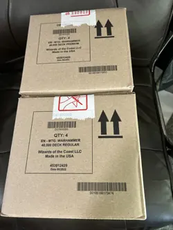 Warhammer 40k COLLECTORS Edition & REGULAR Commander Decks MTG 2 Set of 4 SEALED - Image 4