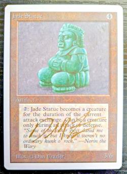 MTG UNLIMITED Jade Statue SIGNED IN GOLD BY DAN FRAZIER - Image 1