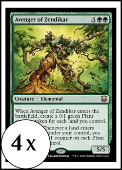 MTG - 4 x Avenger of Zendikar - Modern Horizons 3 Commander - Playset 4x x4 - Image 1
