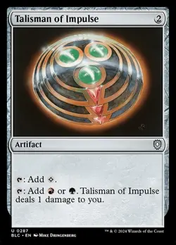 MTG - 4 x Talisman of Impulse - Bloomburrow Commander - Playset 4x x4 - Image 2