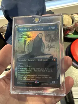 1x Wan Shi Tong Librarian Borderless FOIL NM - Magic MTG TLA x1 - Image 1