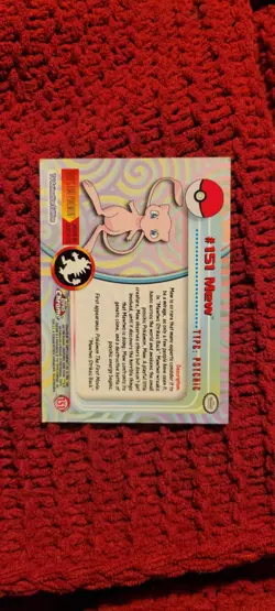 2000s Topps Pokemon Animation Edition Series 3 Holo Foil #151 Mew NM - Image 2