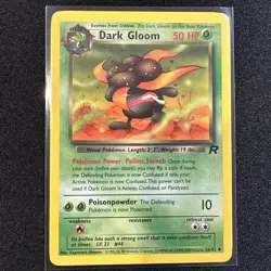 Dark Gloom 36/82 Regular Uncommon 2000 Team Rocket WoTC Pokemon TCG Vintage - Image 1