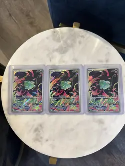 Lot Of 3 Pokemon Mega Evolution Bulbasaur 133 Illustration Rare Stamped Promos - Image 1