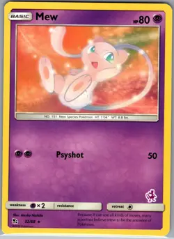 Mew 32/68 Battle Academy - Pokemon TCG Hidden Fates - Regular (NM) - Image 1