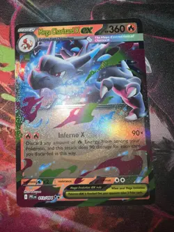 Pokemon TCG Mega Charizard X ex - Double Rare ME02: Phantasmal Flames 013/094 NM - Image 1