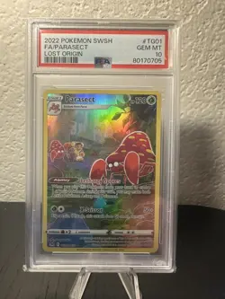 2022 POKEMON SWORD & SHIELD LOST ORIGIN #TG01 FULL ART/PARASECT PSA 10 - Image 1