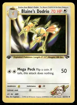 Pokemon Tcg Blaine's Dodrio [1st Edition] #32 Pokemon Gym Challenge NM - Image 1
