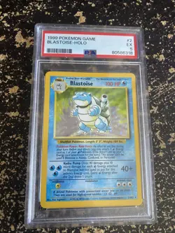 1999 Pokemon Blastoise 2/102 Holo Rare PSA 5 Base Set Original Vintage - Image 1