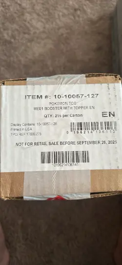 SEALED CASE 6x Booster Box Enhanced Mega Evolution ME01 Pokemon TCG - Image 1