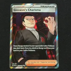 Giovanni's Charisma 197/165 Ultra Rare SV: Scarlet & Violet 151 Pokemon TCG NM/M - Image 1