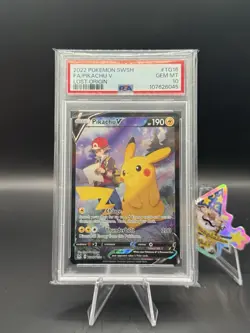 Pikachu V - Pokemon SWSH Lost Origin Trainer Gallery - TG16/TG30 PSA 10 Gem Mint - Image 1