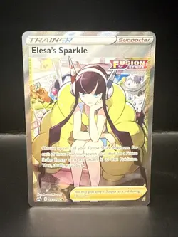 Pokemon Sword & Shield Crown Zenith Elesa's Sparkle 147/159 Full Art Trainer - Image 1