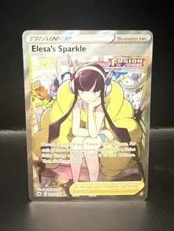 Pokemon Sword & Shield Crown Zenith Elesa's Sparkle 147/159 Full Art Trainer - Image 2