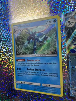 Pokemon TCG: Detective Pikachu Rare Holo 9/18 Greninja; 041/142 Greninja ex - Image 5