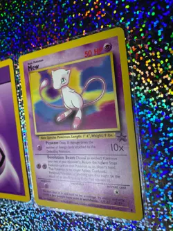 Pokemon TCG Regular: Unlimited Base Set 2 101/102 Psychic Energy; Promo 8 Mew - Image 4