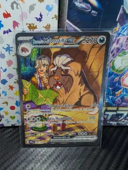Pokemon Destined Rivals Arven's Mabosstiff Card 235/182 EX Sir NM Condition - Image 1