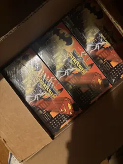 DC OverPower Card Game Batman Superman (1996) Sealed Box (12) Starter Decks - Image 4